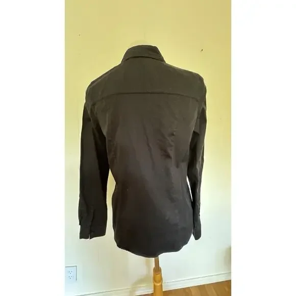 Michael Kors Shirt Womens 6 Medium Button Up Long Sleeve Collared Pocket Ladies - Picture 2 of 4